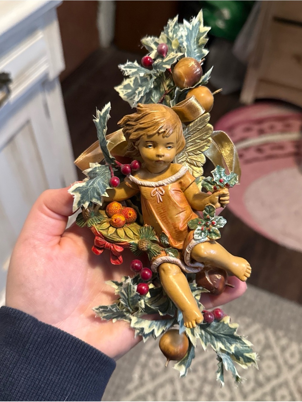 Vintage FONTANINI Elio Simonetti Depose Four Seasons Cherub Angel 1990 Italy